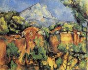 Paul Cezanne Mont Sainte-Victoire Seen from the Quarry at Bibemus oil painting reproduction